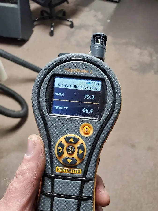 Moisture meter humidity assessment for Fire & Smoke Damage Restoration in Colby